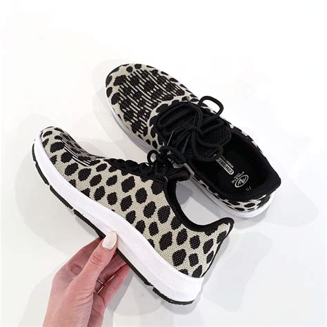leopard adidas dupes athletic works soft running sneaker walmart finds