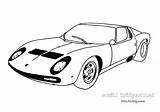 Veneno Lamborghini Sketch Coloring Paintingvalley sketch template