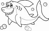 Shark Coloring Pages Cartoon Kids Sheets Cute Fish Print Livinglifeandlearning Lpages Pre Whale sketch template