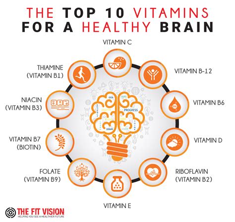 top  vitamins   healthy brain  fit vision