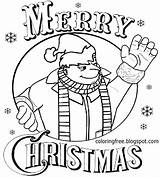 Christmas Pages Coloring Merry Kids Drawing Getdrawings Print sketch template