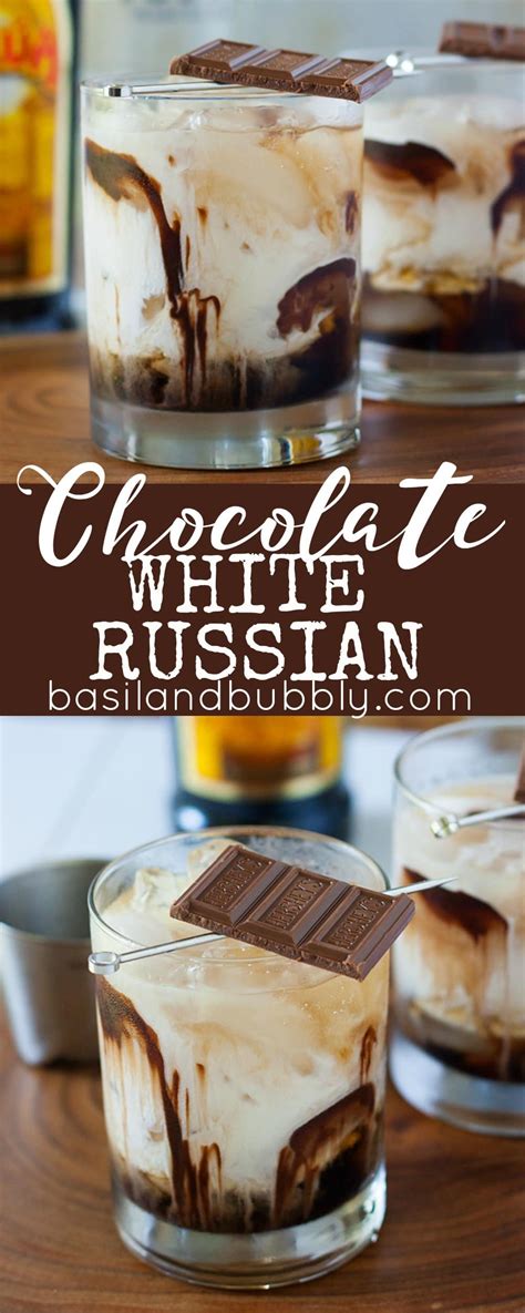 chocolate white russian recipe cocktail desserts