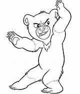 Bear Brother Coloring Pages Disney Sheets Koda Drawings Kenai Cartoon Outline Bears Gif Printable sketch template