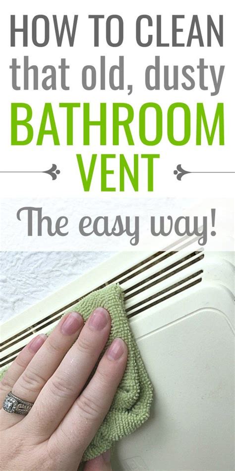 clean   dusty bathroom vent  easy  bathroom vent
