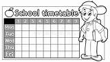 Timetable sketch template