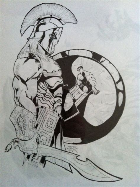 spartan drawing buscar  google warrior drawing spartan warrior drawings