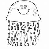 Jellyfish Spongebob Coloring Pages Getcolorings sketch template