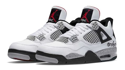 air jordan  iv white tech grey black fire red ct  sole collector