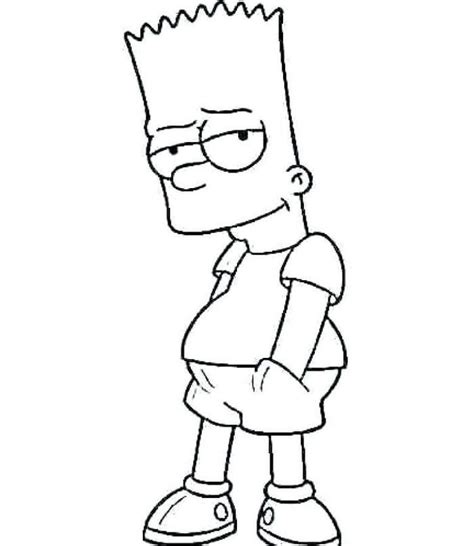 Bart Simpson Coloring Pages Bart Simpson Art Simpsons Drawings Bart