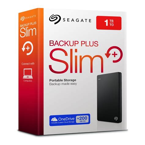 seagate stdr backup  slim tb usb  black portable external hard drive wootware