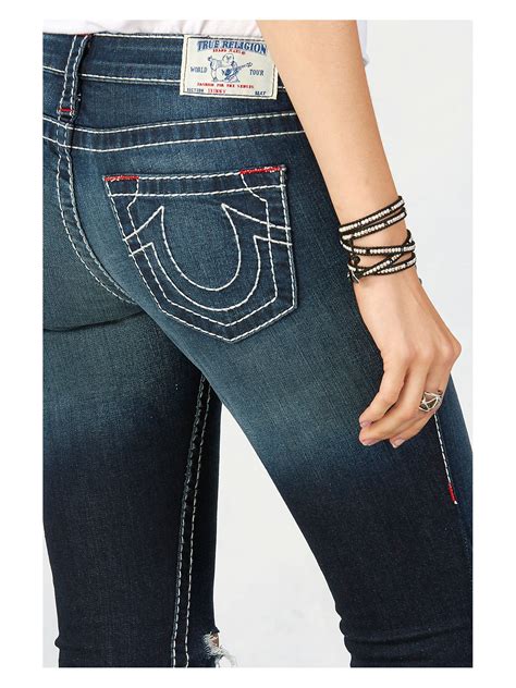 ripped skinny jeans  women true religion