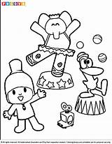 Pocoyo Coloring Pages Kids Child Their Markers Crayons Decorate Develop Fine Paint Help Use Will sketch template