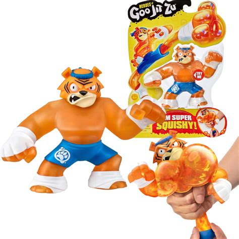 buy heroes  goo jit zusingle squishy tiger action figure tygor