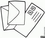 Kleurplaat Brieven Brief Envelop Kleurplaten Correspondentie Bezoeken sketch template
