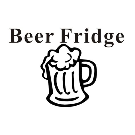 beer fridge vinyl sticker home refrigerator car garage bar wall decal decor ebay