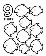 Coloring Pages Number Preschool Counting Printables Printable Numbers Worksheets Objects Activity Kids Learning Printouts Nine Sheets Color Count Sheet Clipart sketch template