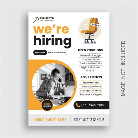 premium vector recruitment job hiring vacancy advertisement flyer