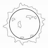Sun Coloring Pages Solar System Planet Space Colouring Realistic Drawing Kids Printable Color Moon Sheet Science Sistema Print Windows2universe Book sketch template