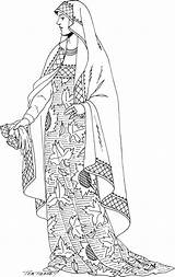Italian Coloring Medieval Choose Board Fashion Embroidery Pages sketch template