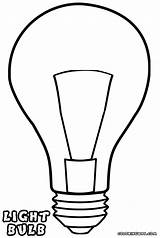 Bulb Light Coloring Pages Template Lightbulb Clip Clipartmag sketch template