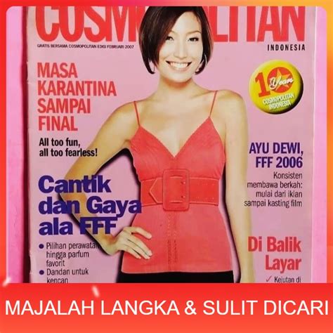 Jual Majalah Cosmopolitan Feb 2007 Cover Ayu Dewi Langka Shopee Indonesia