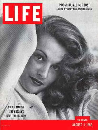 life magazine copyright 1953 french actress nicole maurey