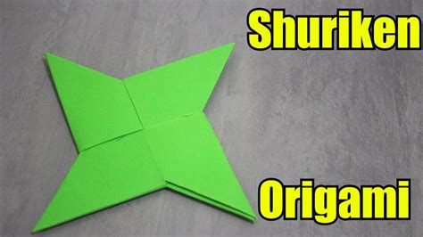 como fazer uma shuriken de papel origami remake youtube