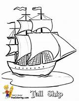 Coloring Ships Sailing Old Ship Pages Tall Mayflower Drawing Print Paul Designlooter Getdrawings Yescoloring 1200px 26kb sketch template