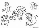 Coloring Pages Dora Swiper Boots Getcolorings Color Getdrawings sketch template
