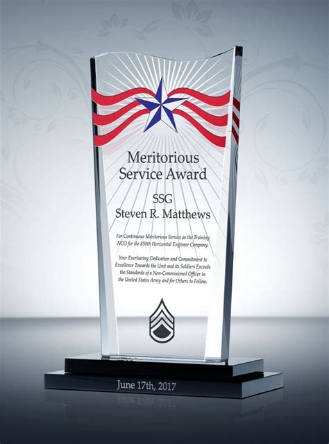 unique army achievement awards  sample wordings award plaque