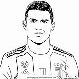Ronaldo Cristiano Cr7 Juventus Italie Cartonionline Christiano Jecolorie Gilp Colorironline Onlinecoloringpages sketch template