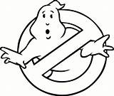 Ghostbusters Logo Drawing Ghost Coloring Busters Color Silhouette Pages Birthday Party Decal Kids Halloween Drawings Vector Clipart Vinyl Da Colouring sketch template