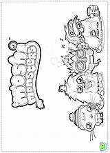 Dinokids Moshi Monsters Coloring Pages Close sketch template