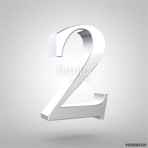 silver number  isolated  white background silver numbers white background silver