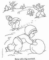 Coloring Iarna Colorare Disegni Kolorowanki Joaca Roku Pory Bambini Paesaggi Dzieci Honkingdonkey Snowballs Copii Zapada Invernali Planse Pianetabambini Preschool Colorat sketch template