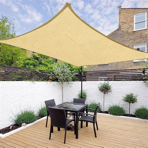 rectangle shade sail patio deck shade   display outlet