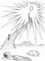 Heaven Stairway Ladder Clipart Gates Drawing Jacob Tattoo Jacobs Coloring Sketch Pages Bible Cliparts Getdrawings Template Clipground Library sketch template