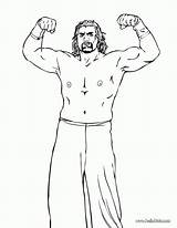 Coloring Pages Wwe Wrestlers Wrestling Popular sketch template