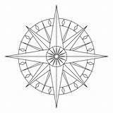 Compass Rose Blank Drawing Coloring Pages Template Google Kids Clipart Templates Patterns Gif sketch template