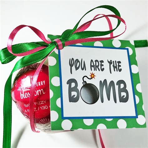bomb gift tags instant  teacher etsy