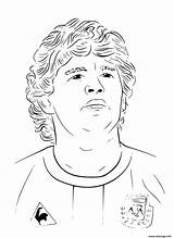 Maradona Argentine Equipe sketch template