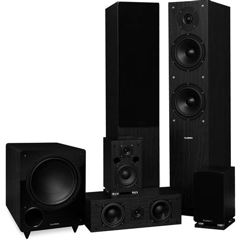 fluance elite series surround sound home theater  channel speaker system including