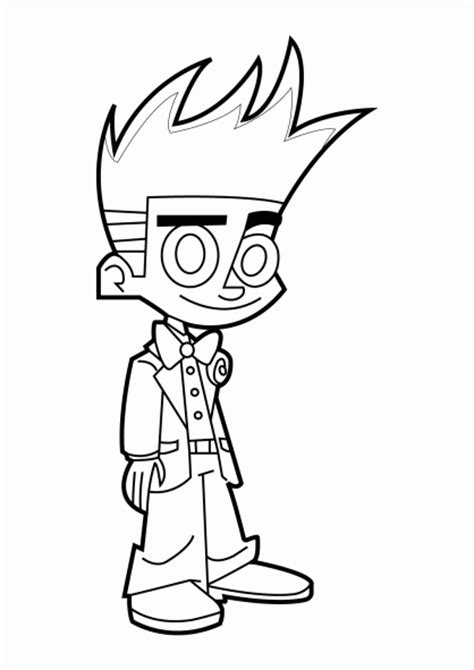 johnny test cartoon coloring pages clip art library