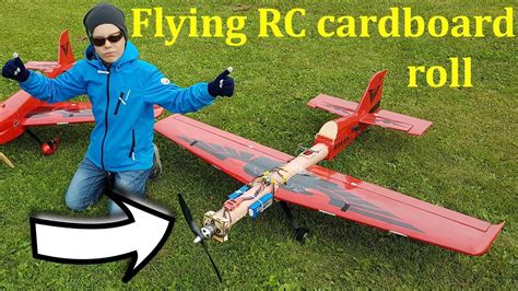 flying rc cardboard roll youtube