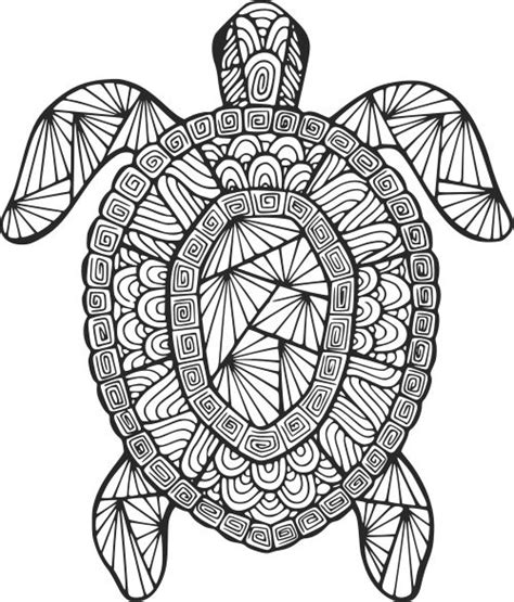 geeksvgs turtle mandala   turtle coloring pages abstract