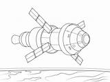 Orion Spaziale Disegno Navicella Spacecraft Nave Modulo Satellite Spaceships Supercoloring Stazione Astronave sketch template