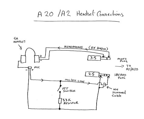 headset  mic wiring diagram collection