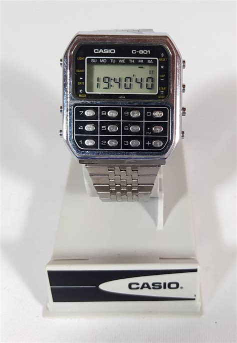 casio   calculator horloge module  zwart model etsy