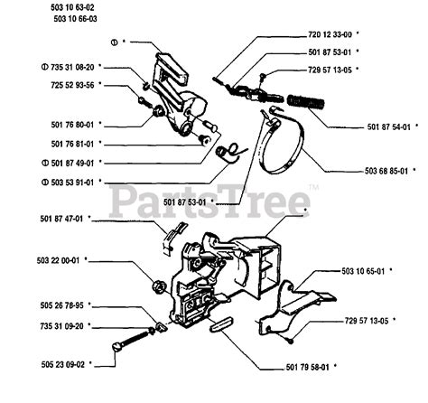 Husqvarna 45 Husqvarna Chainsaw 1995 06 Chain Brake Assembly Parts