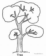 Tree Coloring Pages Animal Leaf Printable Print Printing Help sketch template